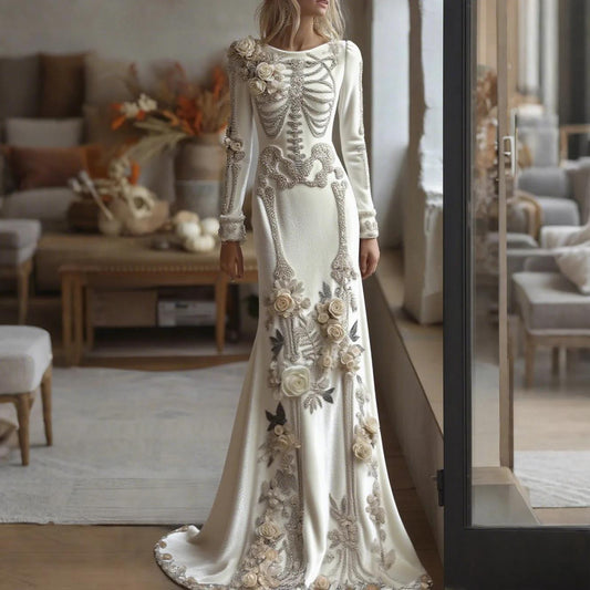 Elegant Long Dress For European And American Socialites For Halloween