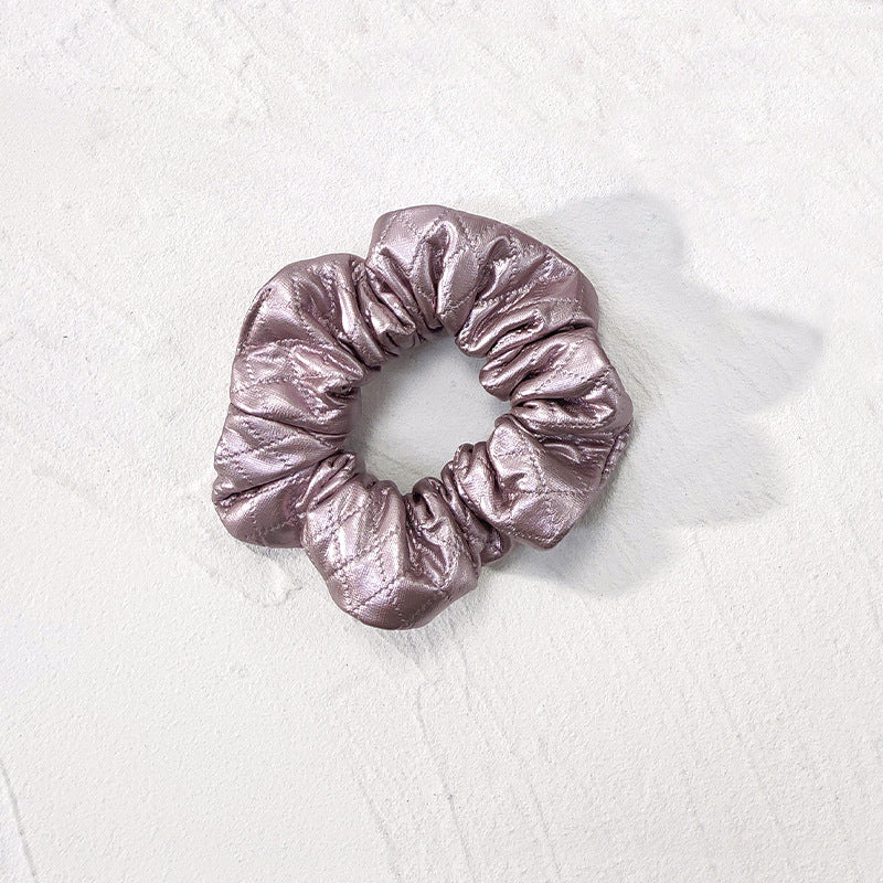 Women's Leather Plain Large Intestine Hairband