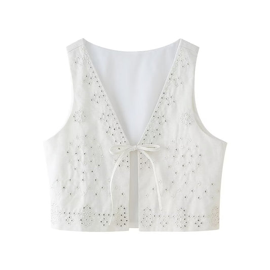 Personalized Fashionable Sequins Embroidered Waistcoat Vest Coat