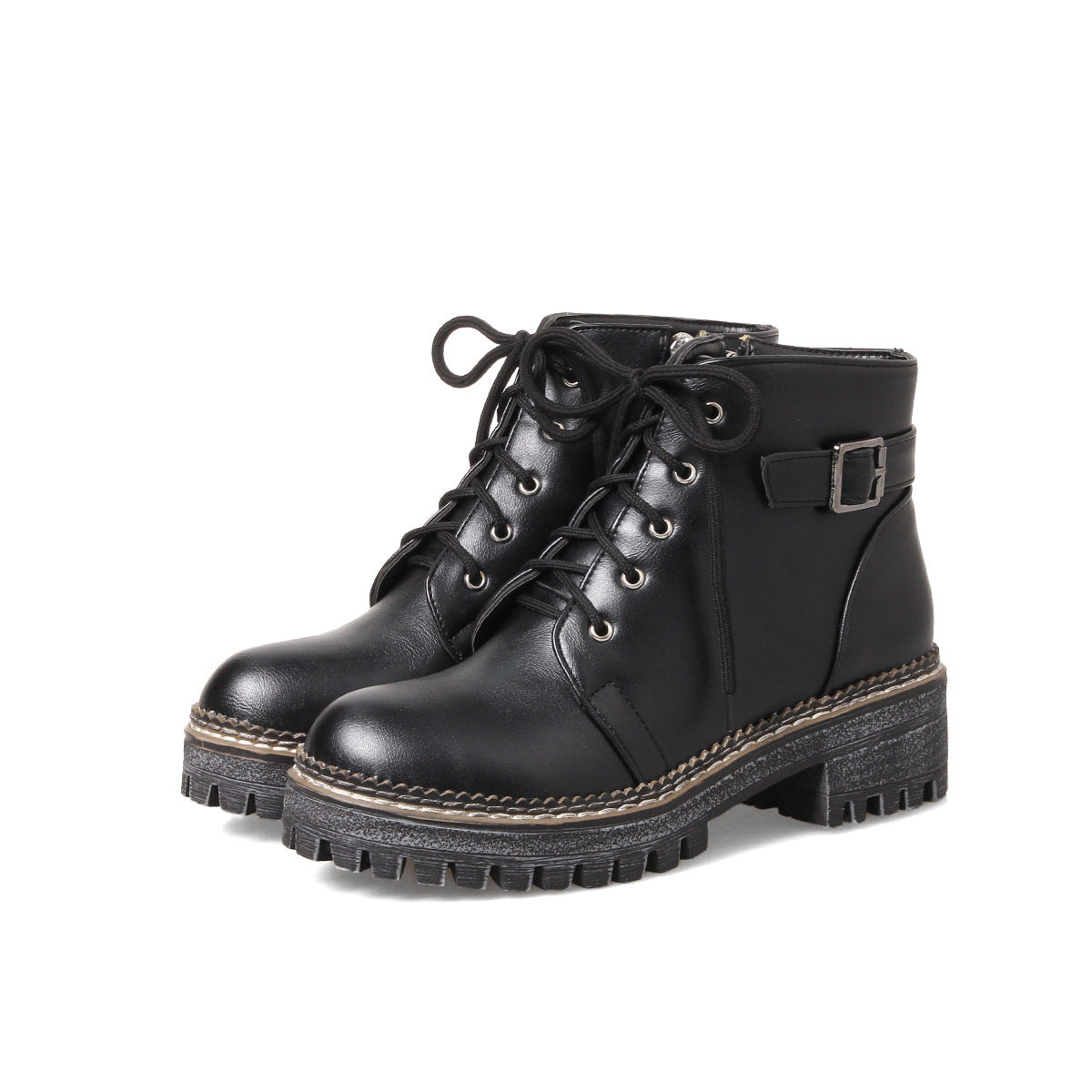 College Style Women's Boots Heel Low Boots
