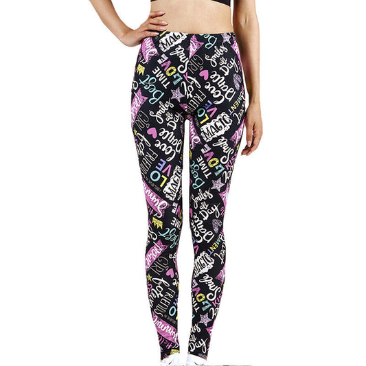 Women's Spring And Summer Thin Printed Leggings