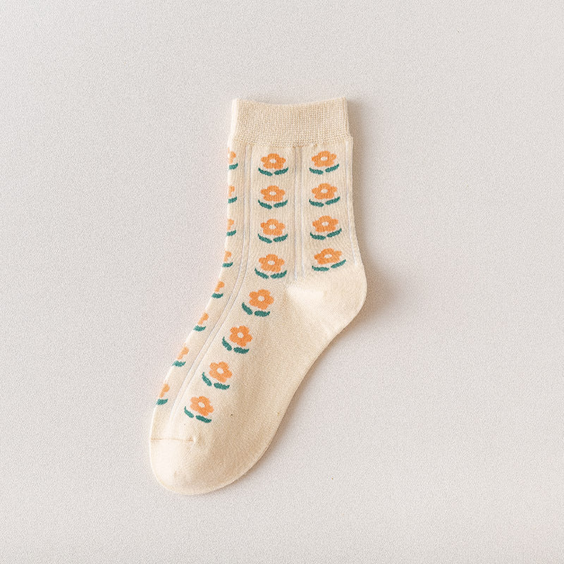 Women's Fashion Cartoon Animal Mid-calf Warm Socks