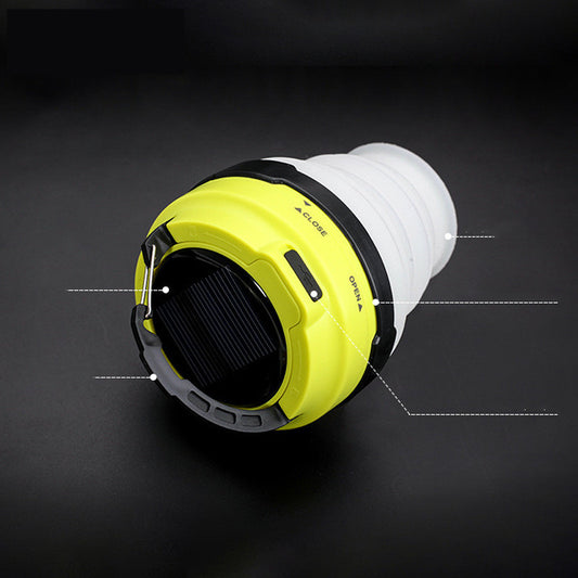 Solar silikone multifunktionel campinglampe