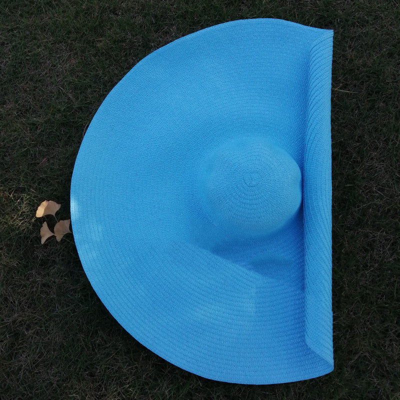 New Women's European And American Big Brim Straw Hat Foldable