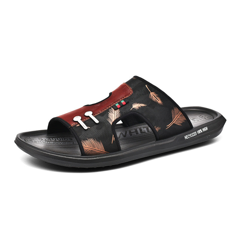 Korean Version Men's All-match Beach Sandals Non-slip Flip Flops