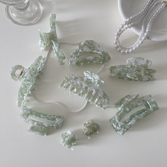Acetate Premium Sense Vintage Green Grab Clip Female