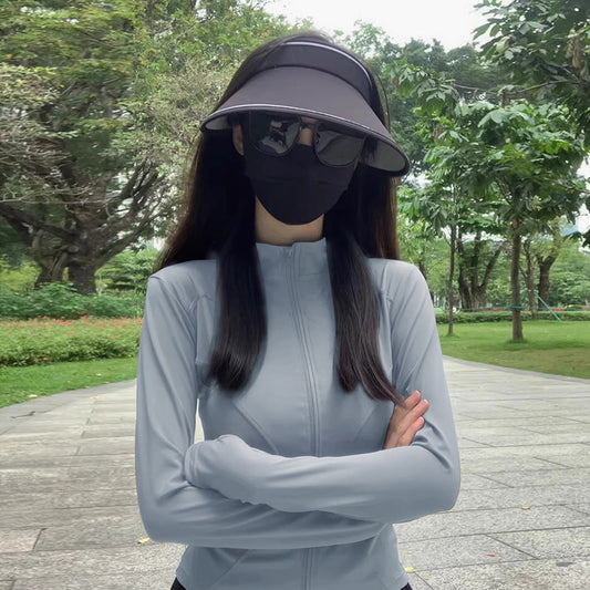 Ice Silk Sun Protection Clothing Women's Slim-fit UV-proof Tight Sports Jacket
