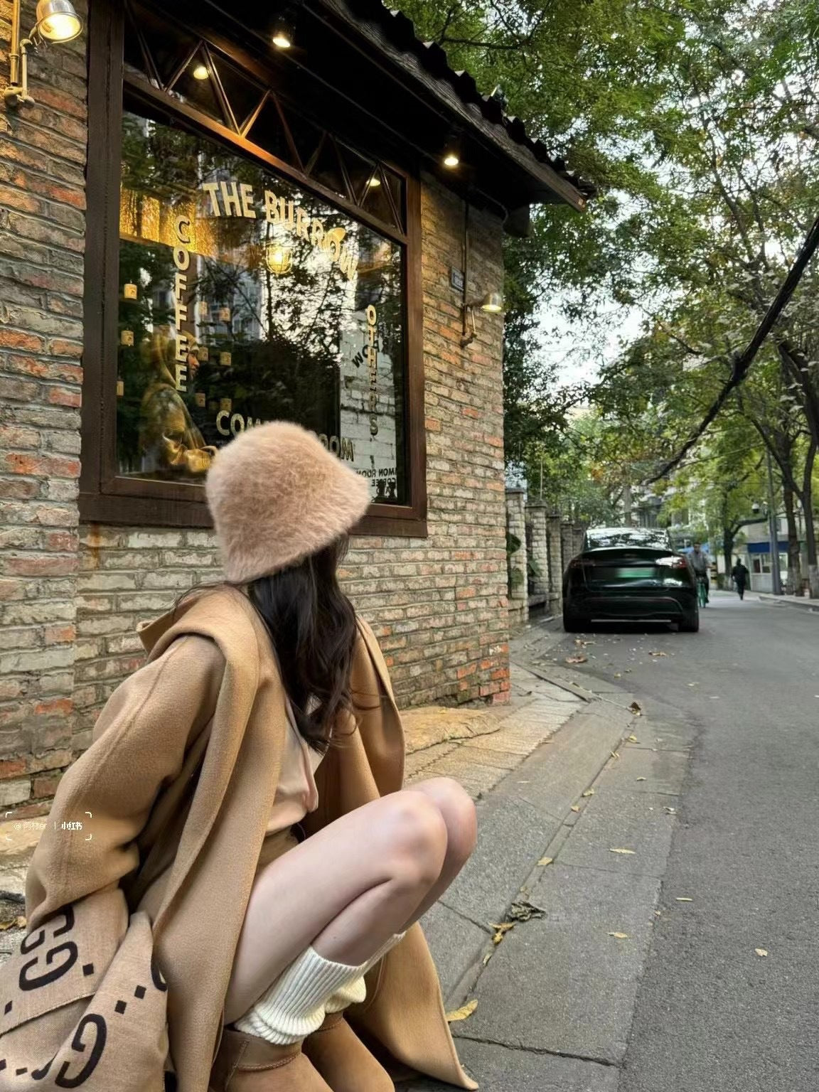 Japanese-style Retro All-match Face-covering Rabbit Fur Bucket Hat