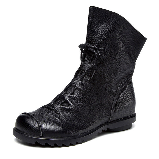Women's Boots With Thick Heels And Soft Soles