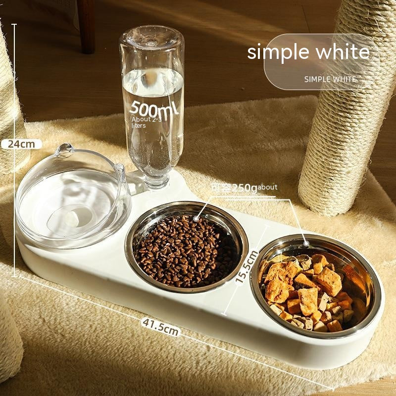 Automatic Drinking Water Protection Cervical Spine Cat Food Holder