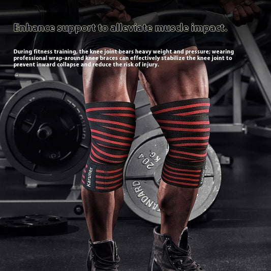 Fitness Knæpude Sports Elastikbind Squat Overdimensioneret Viklepres