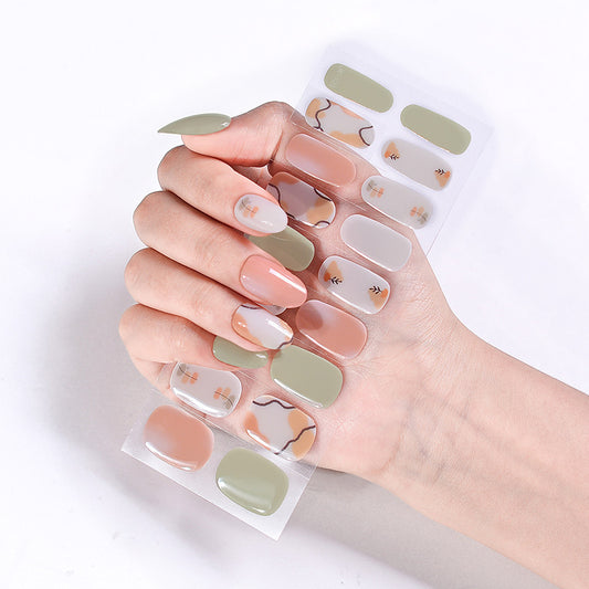 UV Phototherapy Semi-curing Gel Semi-baked Nail Sticker