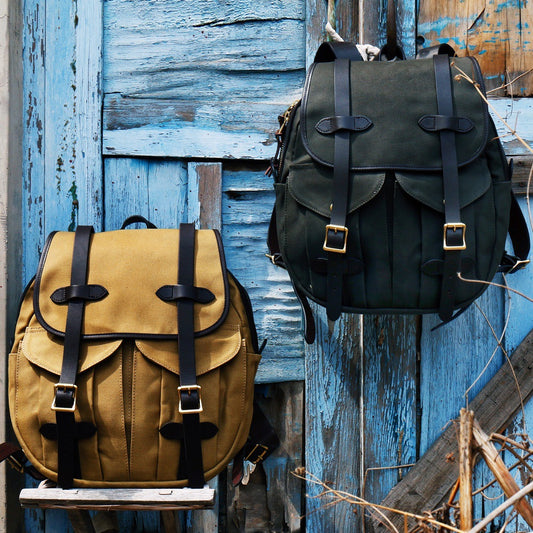 American Retro Heavy Oil Wax Canvas Backpack