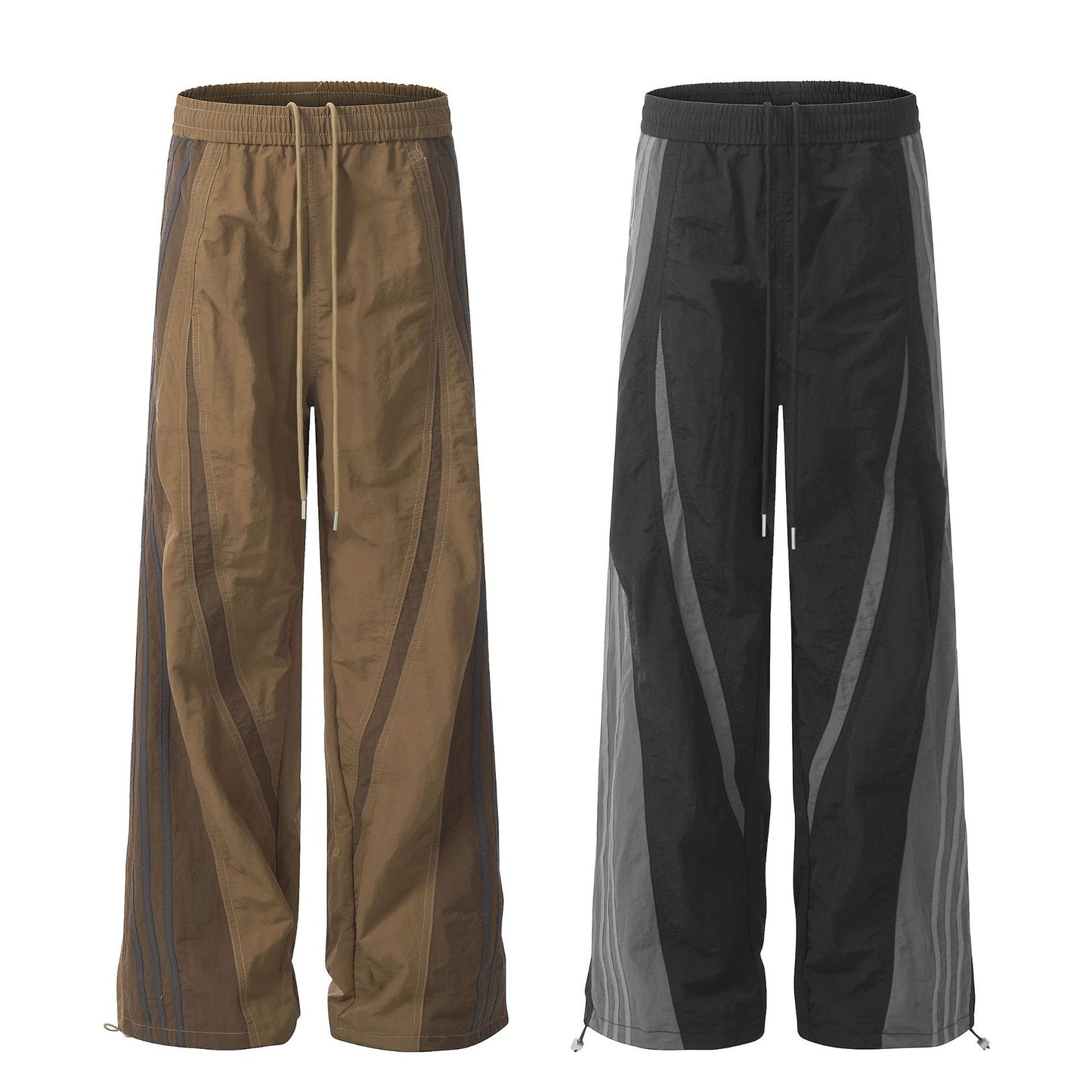 Striped American Paratrooper Pants Autumn Thin Ankle-tied