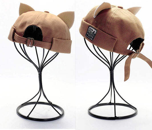 Love All-match With Cat Ears Melon Hat Landlord Hat Women