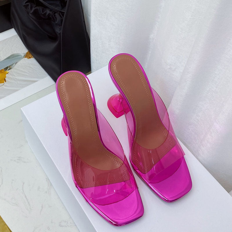 Stiletto Crystal High Heels Women Toe Sandals