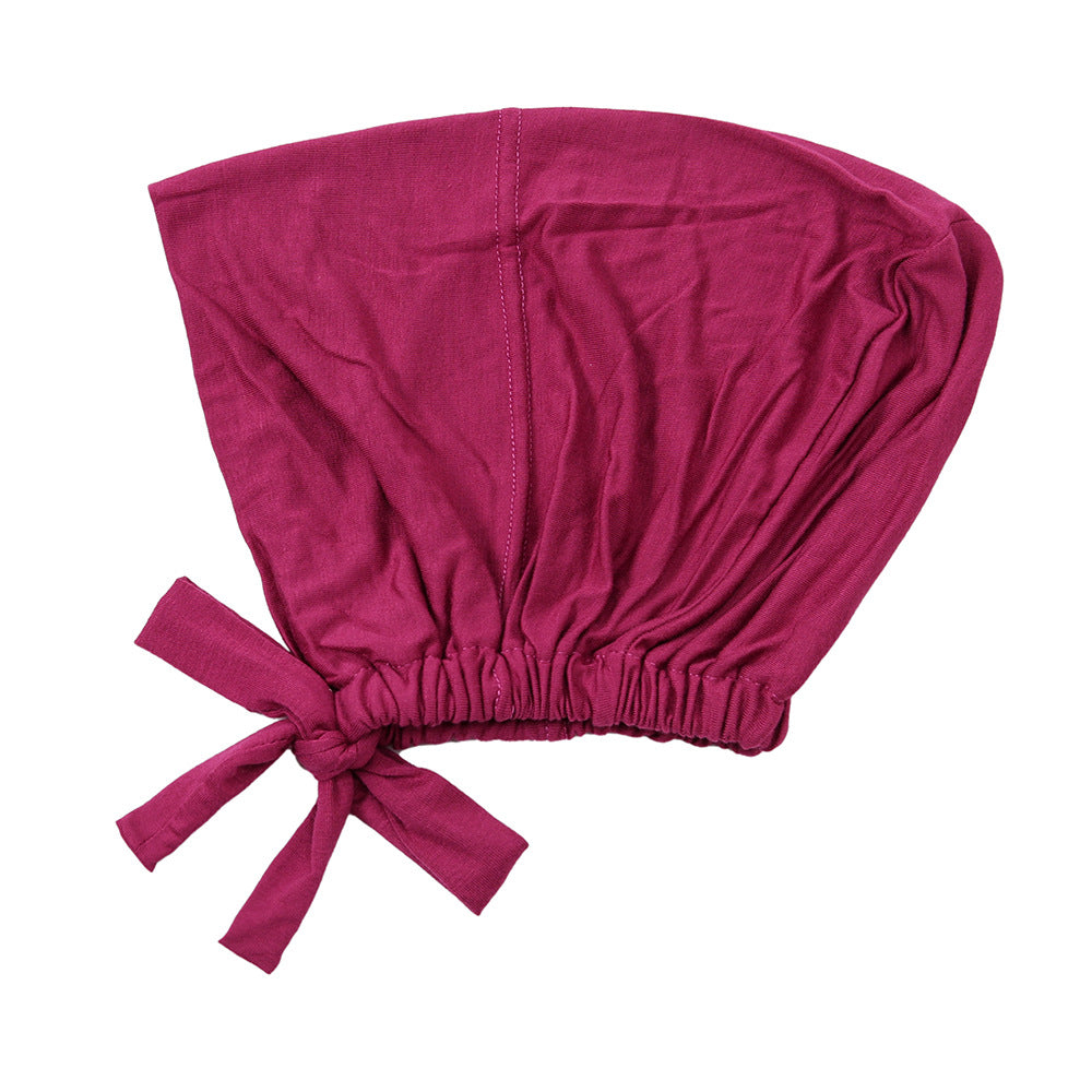 New Elastic Elastic Lace-up Ethnic Headscarf Chemotherapy Base Hat