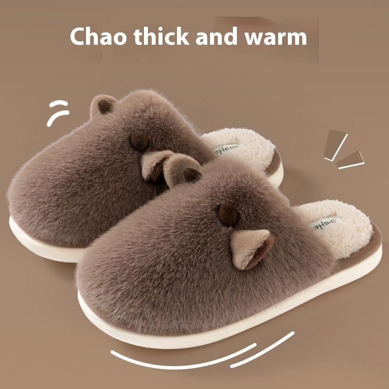 New Autumn And Winter Interior Home No-skid Floor Warm Shoes
