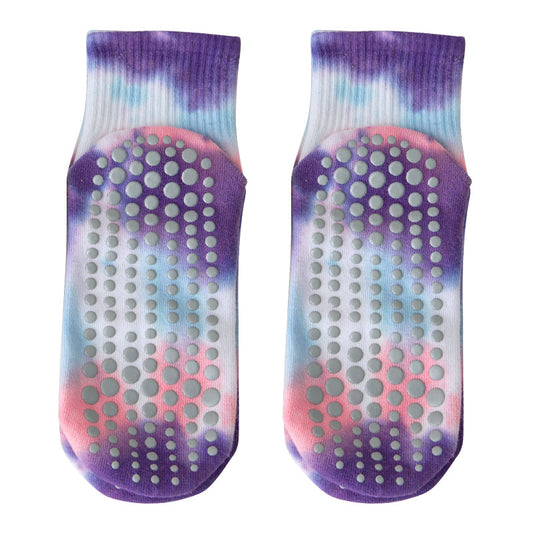 Yoga Socks Women Tie-dyed Non-slip Short Cotton