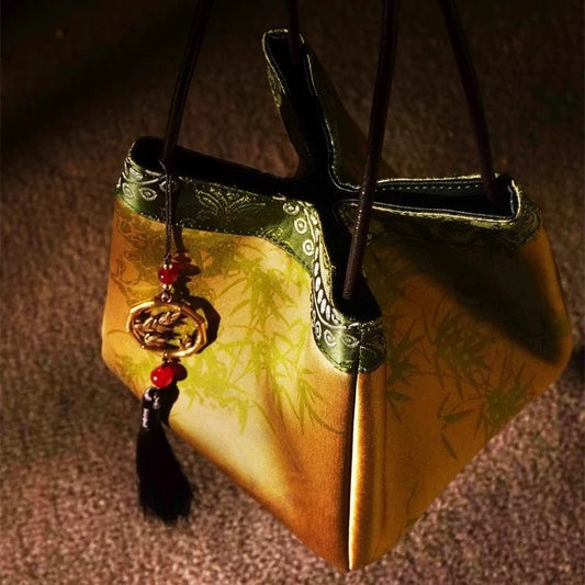 Cheongsam Hanfu Ancient Style Charm Hand Carrying Small Square Bag