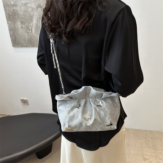 Single Shoulder Crossbody New Small Design Fold Cloud Bag