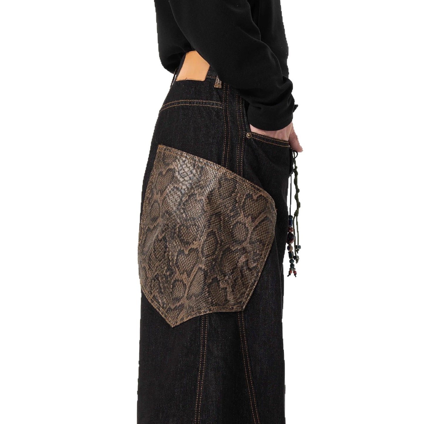 Snake Year Limited Machete Python Black Jeans