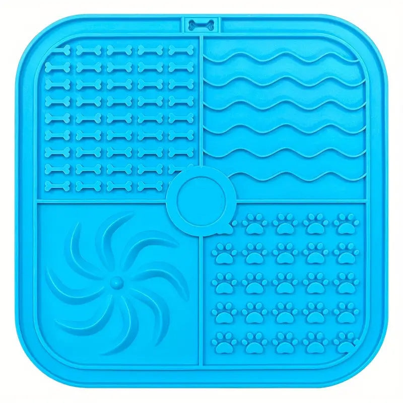 Bottom Suction Cup Non-slip Silicone Pet Slow Food Mat