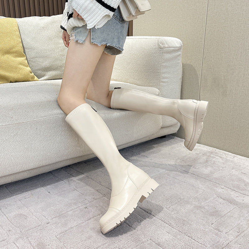 Long-tube British Style High-tube Rider Boots Inner Growth Boots
