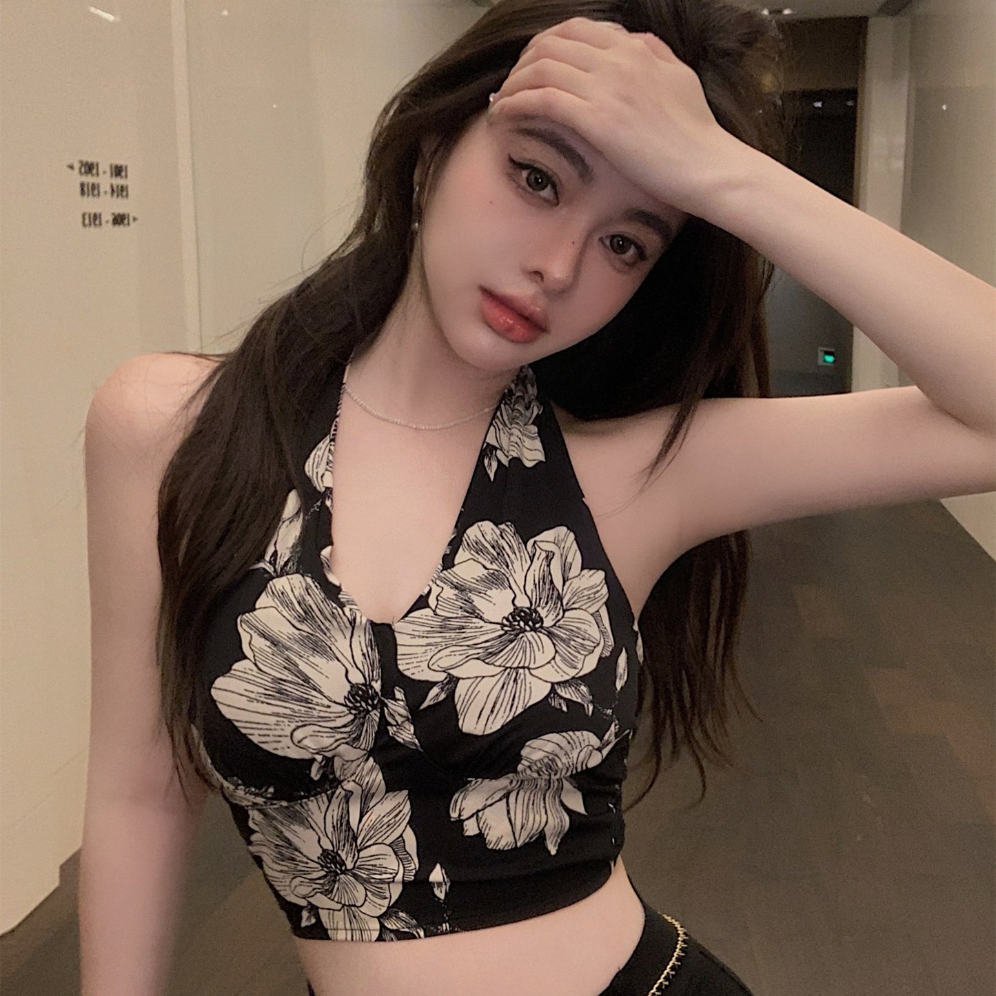 Women's Floral V-neck Sleeveless Camisole