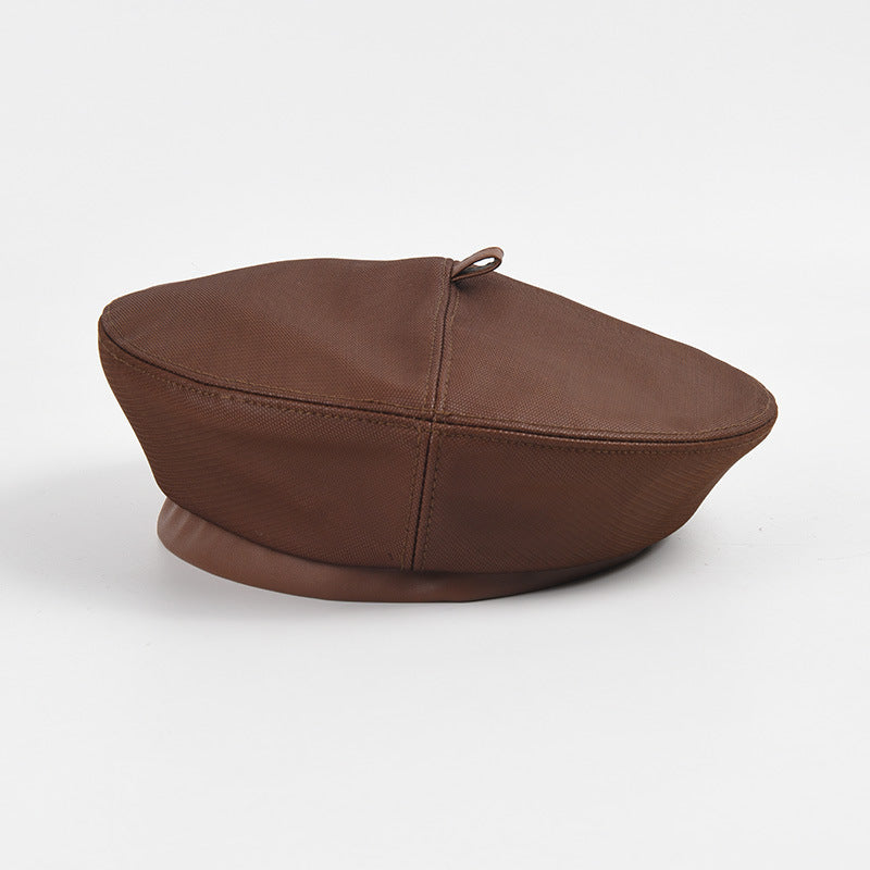 Hat Women Fashion Mesh Composite PU