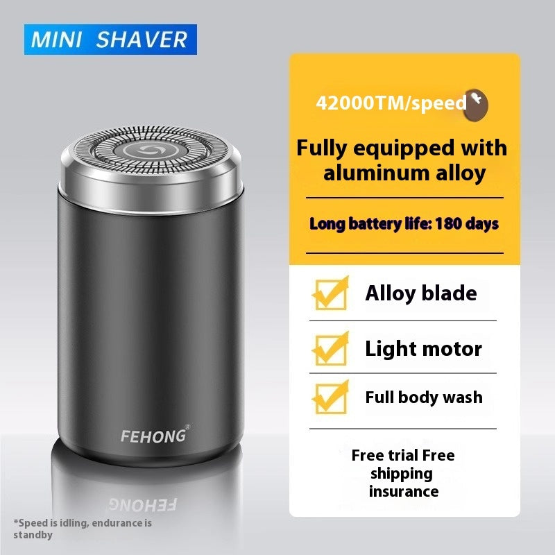 Mini Fully Washable Super Clean Portable Blade Men's Electric Shaver