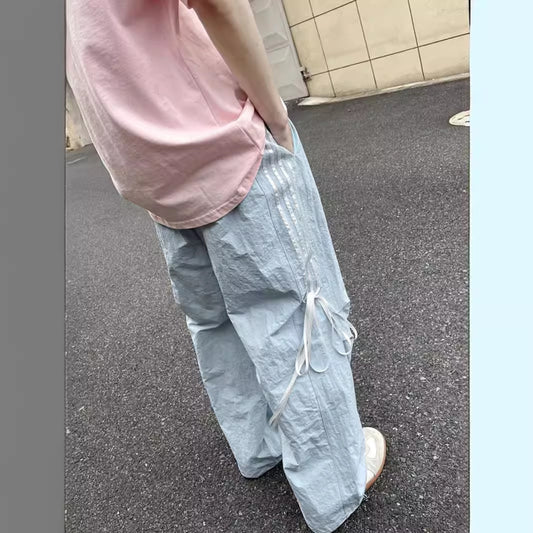 Quick-drying Three-bar Pants Niche Straight Loose Casual Sports Pants