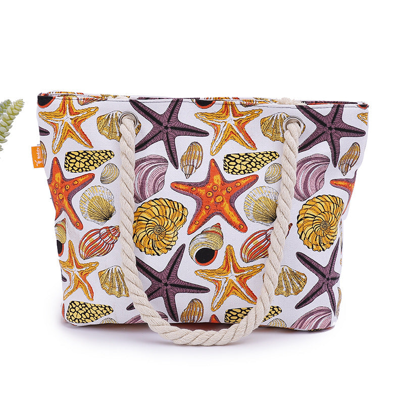 New Ocean Women's One Shoulder Large Capacity Beach Bag