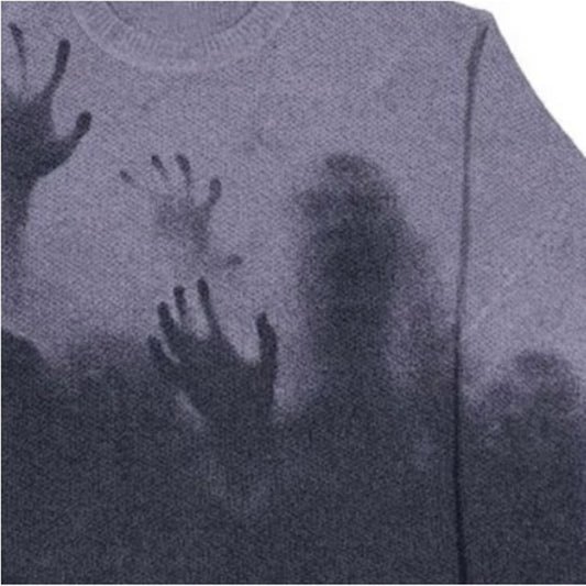 Long Sleeve Round Neck Retro Loose Casual Couple Sweater