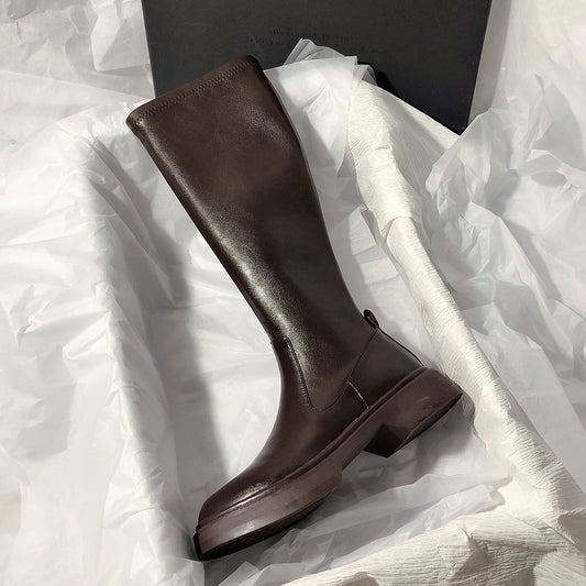 All-match Long Boots Thick-soled Thick Heel High Tube