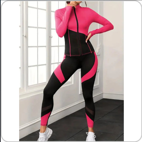 European And American Sports Suit Winter Tight Slimming Long Sleeves