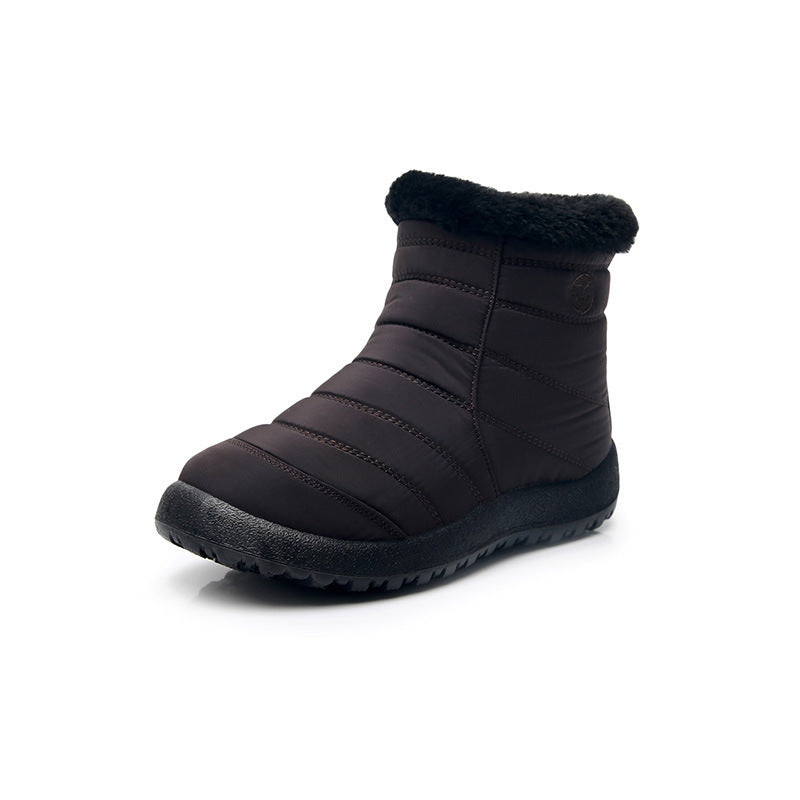 Womens Thickened Cotton Snow Boots Waterproof