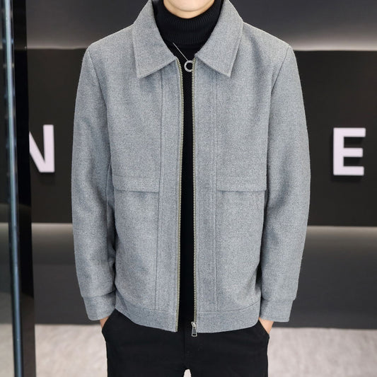 East Season Casual Handsome Quality Polo Collar Jacket