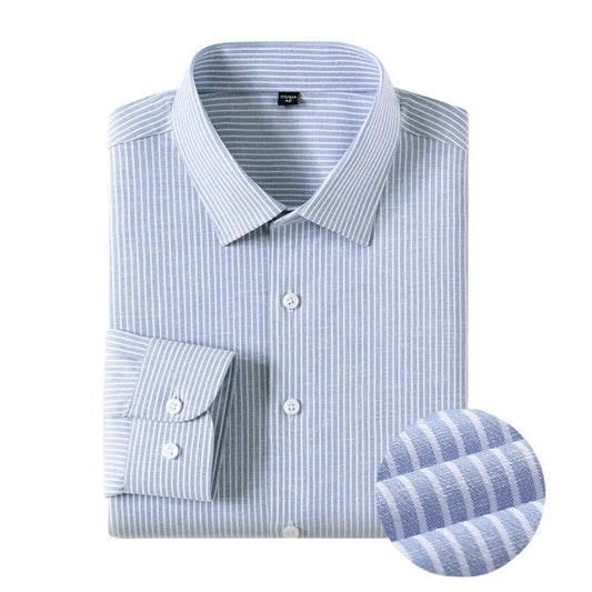 Men's Striped Wrinkle-resistant No-iron Shirt