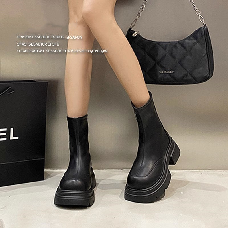 Fashion Skinny Autumn And Winter Ankle Boots