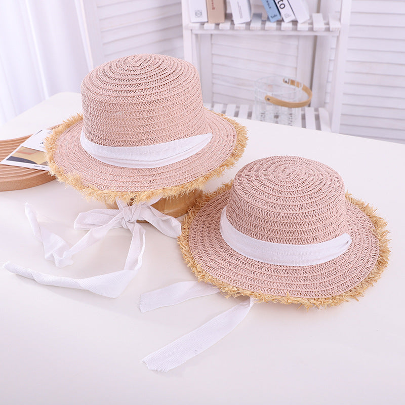 Women's Small Lace Raffia Hat