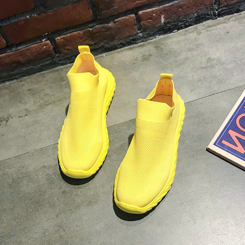 Thick-soled Sports Shoes Breathable With One Pedal