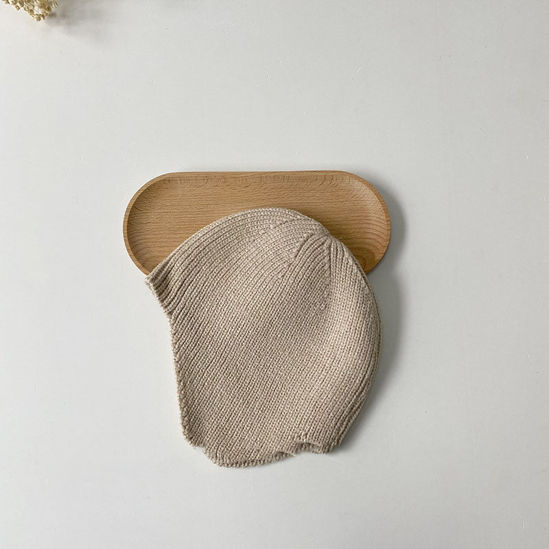 Korean Version Solid Color Children's Knitted Hat