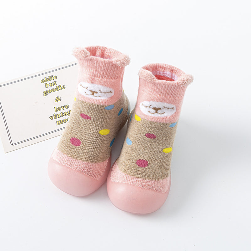 Children's Baby Toddler Mid-tube High-top Socks Floor Shoes