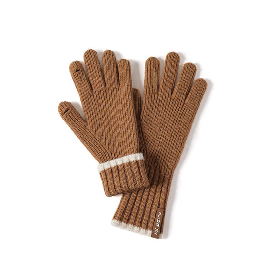 Women's Wool Knitted Long Gloves