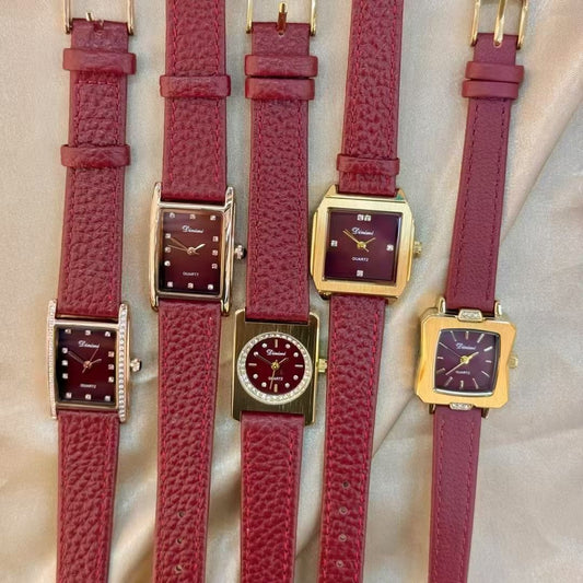 Alloy Ankela Red Women's Watch