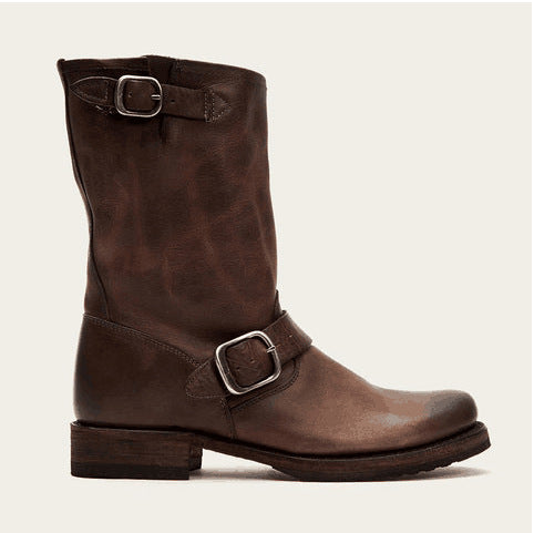 Spring Autumn And Winter Square Heel Low Mid-tube Women's Boots