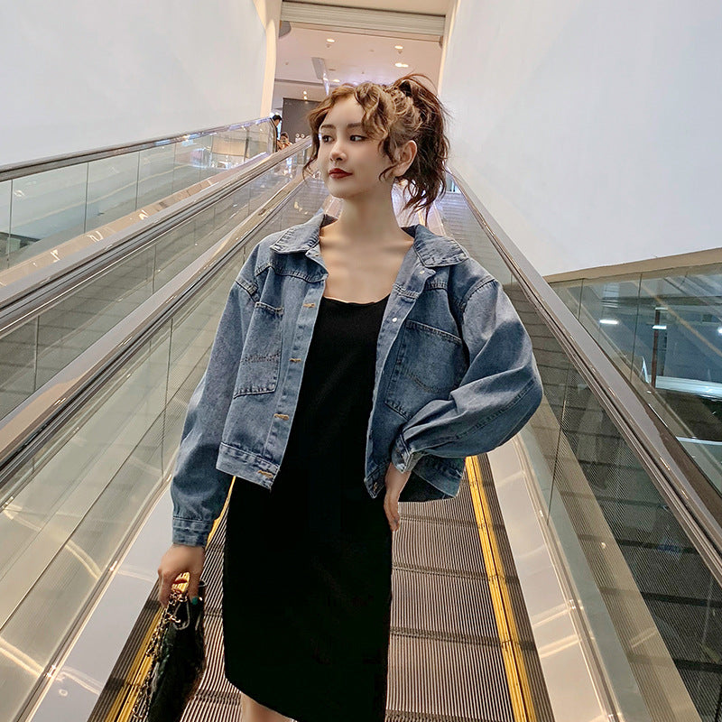 Jaqueta Jeans com Paetês Fashion