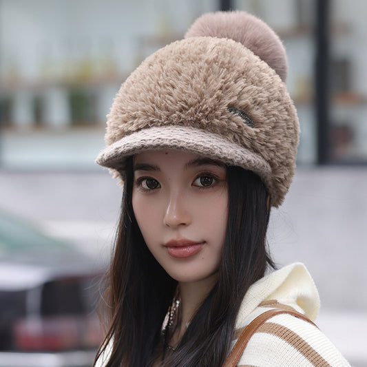Autumn Winter Berber Fleece Warm Peaked Cap