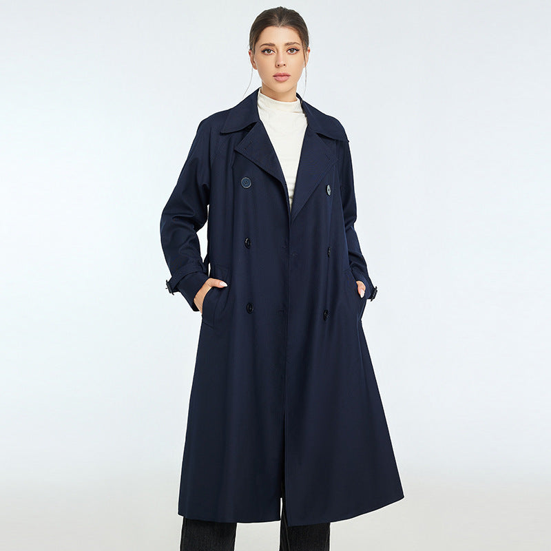 Trench Autumn And Winter Women's Mid-length High-grade Sense Petite Coats